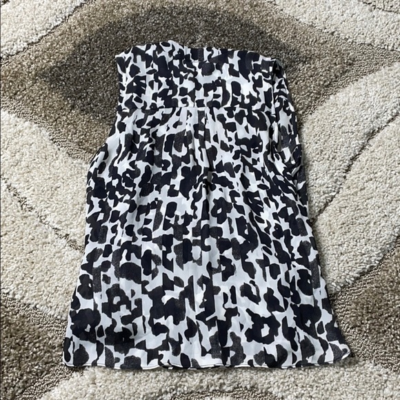 Parker black & white animal print silk tank - Picture 2 of 7